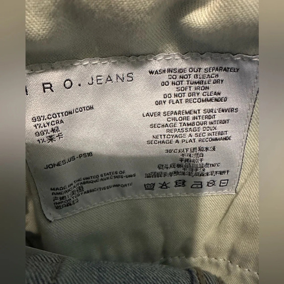 NWT IRO Jeans with sequined waistband - ankle pant distressed size 28 - Picture 12 of 12